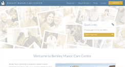 Desktop Screenshot of berkleymanorcarecenter.com